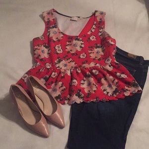 Anthropology Peplum Top